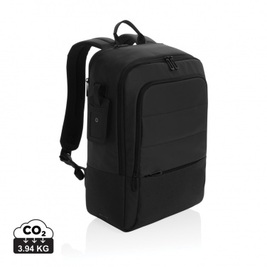 Logo trade promotional products picture of: Armond AWARE™ RPET 15.6 inch deluxe laptop backpack