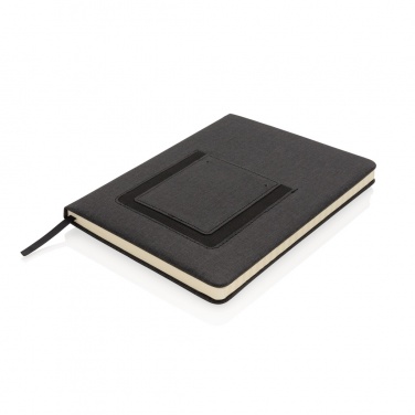 Logo trade advertising product photo of: Deluxe A5 Notebook with phone pocket