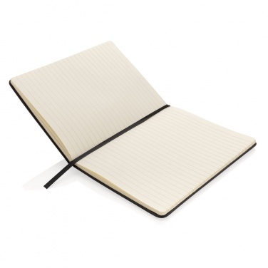 Logo trade promotional products image of: Deluxe A5 Notebook with phone pocket