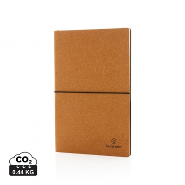 Logo trade advertising product photo of: A5 recycled leather notebook