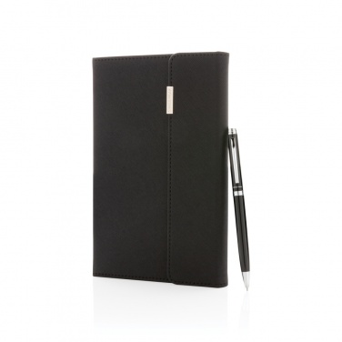 Logotrade promotional gift image of: Swiss Peak deluxe A5 notebook and pen set