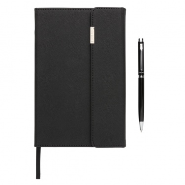 Logotrade advertising product image of: Swiss Peak deluxe A5 notebook and pen set