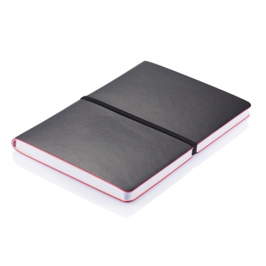 Logotrade promotional gift picture of: Deluxe softcover A5 notebook