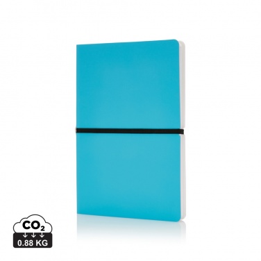 Logo trade promotional merchandise image of: Deluxe softcover A5 notebook