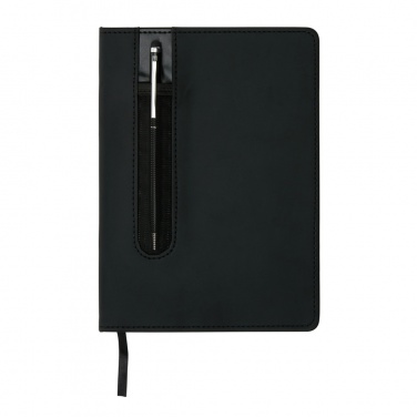 Logo trade corporate gifts picture of: Standard hardcover PU A5 notebook with stylus pen