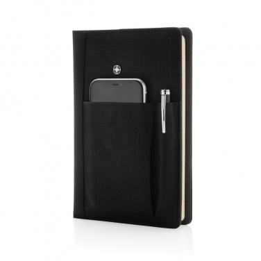 Logo trade promotional products image of: Refillable notebook and pen set