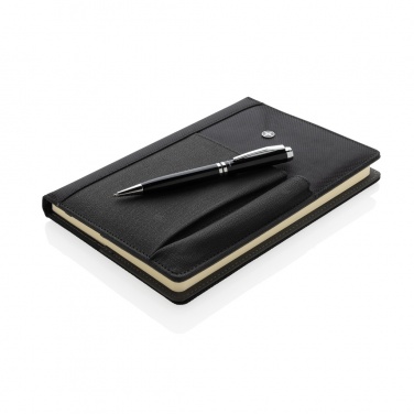 Logotrade advertising product image of: Refillable notebook and pen set