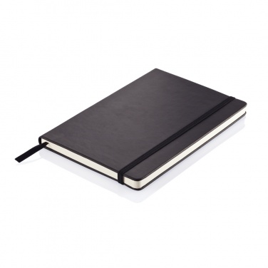 Logo trade promotional giveaway photo of: Deluxe hardcover PU A5 notebook