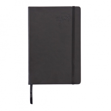 Logo trade promotional products image of: Deluxe hardcover PU A5 notebook