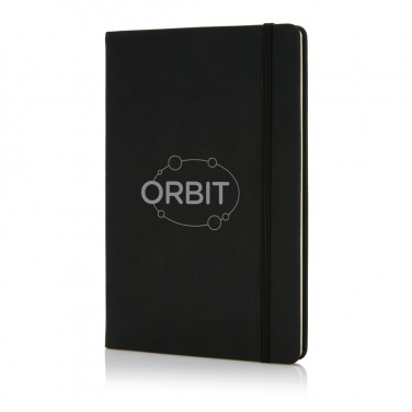 Logo trade promotional products image of: Deluxe hardcover PU A5 notebook