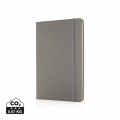 Deluxe hardcover PU A5 notebook, grey