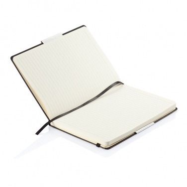 Logo trade promotional gift photo of: Deluxe hardcover A5 notebook