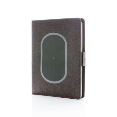 Logotrade promotional item picture of: Air 5W wireless charging notebook cover A5