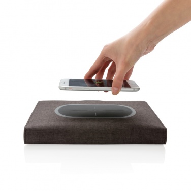 Logo trade corporate gifts picture of: Air 5W wireless charging notebook cover A5