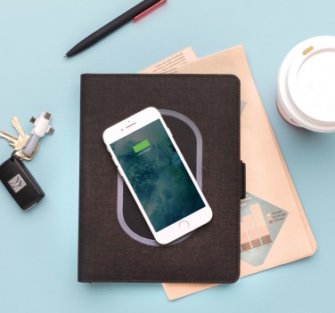 Logotrade business gifts photo of: Air 5W wireless charging notebook cover A5