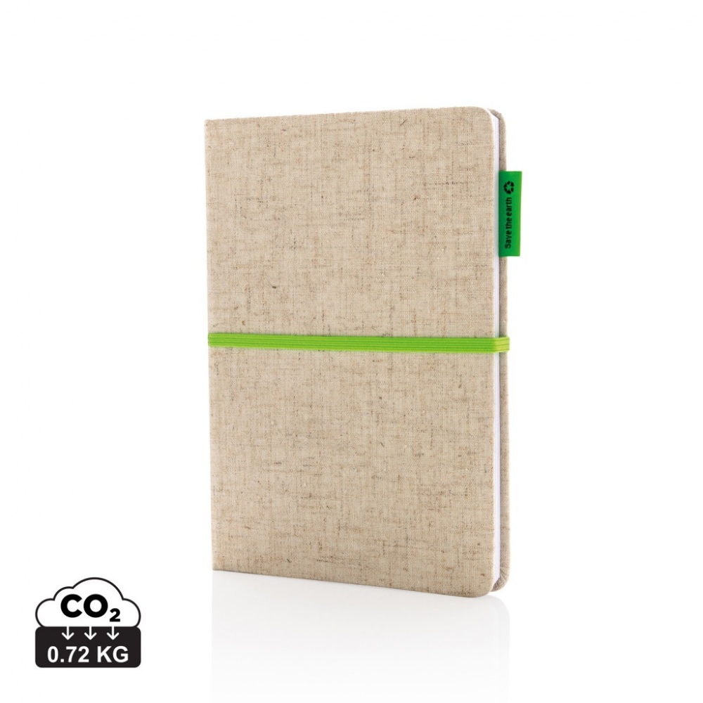 Logotrade promotional items photo of: A5 jute notebook