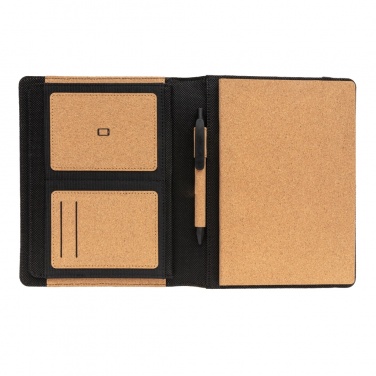 Logotrade advertising product picture of: Deluxe cork portfolio A5 with pen