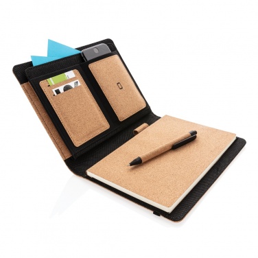 Logotrade corporate gifts photo of: Deluxe cork portfolio A5 with pen