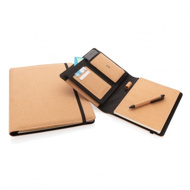Logotrade promotional items photo of: Deluxe cork portfolio A5 with pen