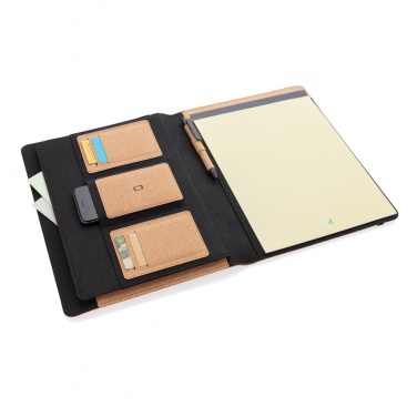 Logo trade promotional products picture of: Deluxe cork portfolio A4 with pen