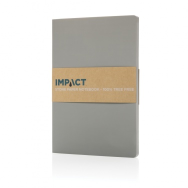 Logo trade promotional merchandise photo of: Impact softcover stone paper notebook A5