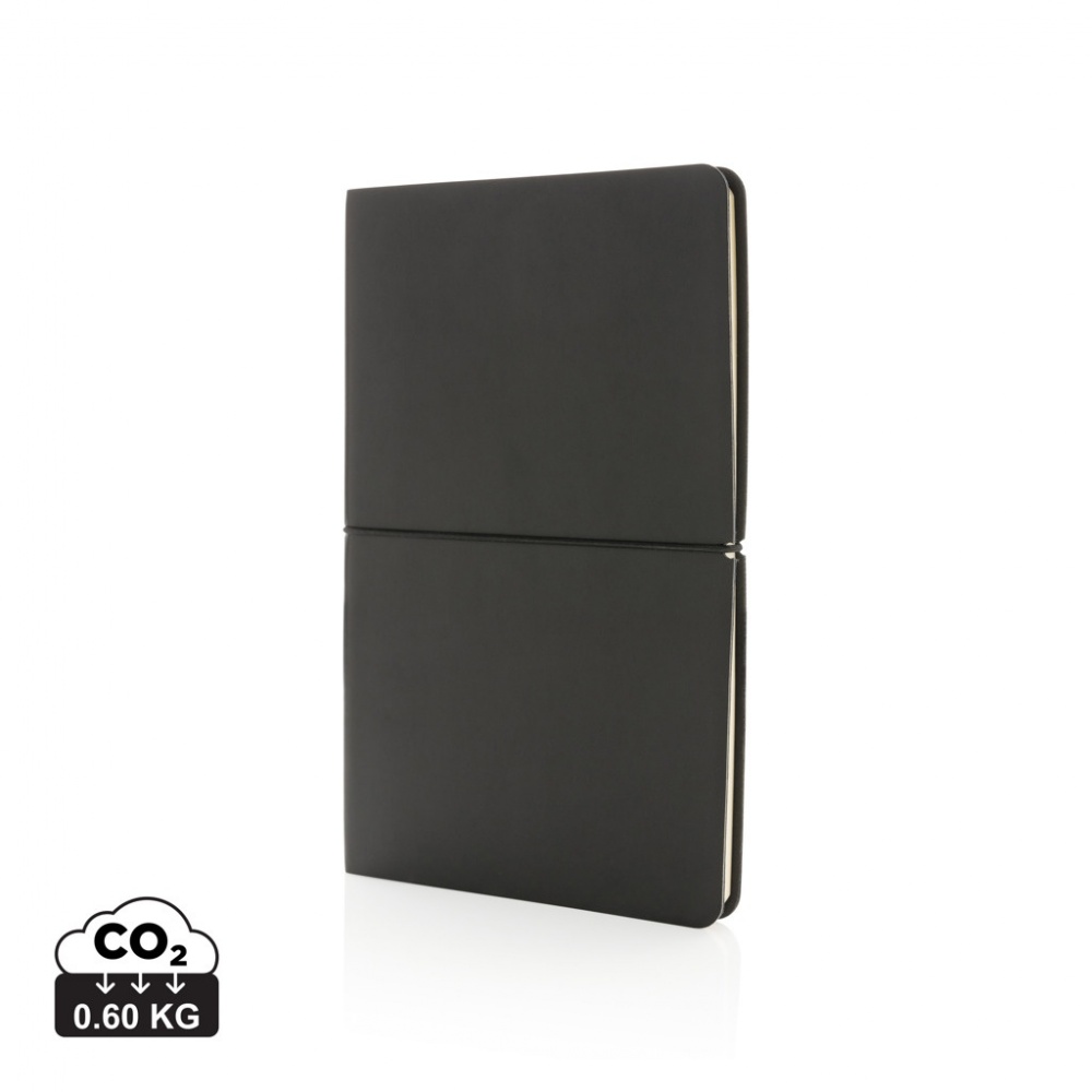 Logo trade promotional merchandise photo of: Modern deluxe softcover A5 notebook