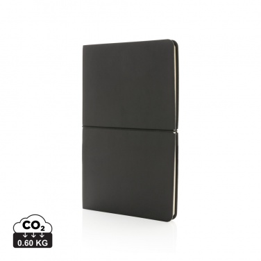 Logo trade promotional giveaways picture of: Modern deluxe softcover A5 notebook