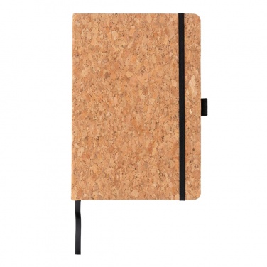 Logo trade promotional gift photo of: Cork hardcover notebook A5