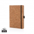 Cork hardcover notebook A5, brown