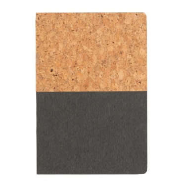 Logo trade promotional products image of: A5 cork & kraft notebook