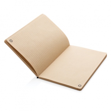 Logo trade business gift photo of: A5 cork & kraft notebook