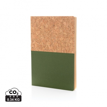 Logo trade promotional items image of: A5 cork & kraft notebook