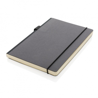 Logo trade promotional giveaways picture of: A5 deluxe kraft hardcover notebook