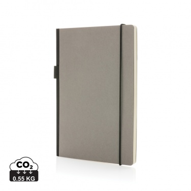 Logo trade business gifts image of: A5 deluxe kraft hardcover notebook
