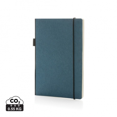 Logo trade business gifts image of: A5 deluxe kraft hardcover notebook