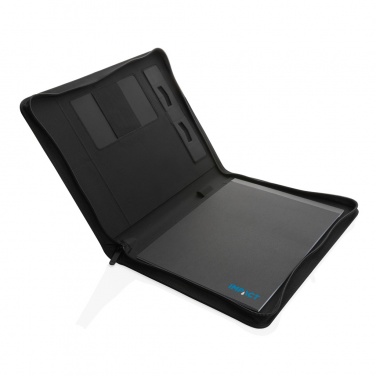 Logo trade promotional merchandise photo of: Impact Aware™ deluxe 300D tech portfolio with zipper