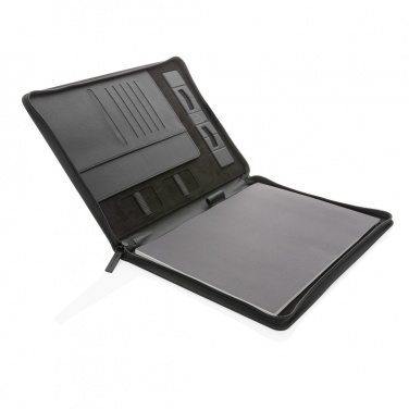 Logo trade promotional products picture of: Swiss Peak Heritage RCS rPU A4 portfolio with zipper