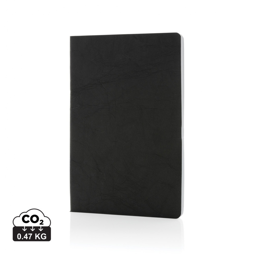 Logo trade promotional item photo of: Salton A5 GRS certified recycled paper notebook