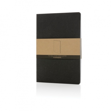 Logo trade promotional merchandise picture of: Salton A5 GRS certified recycled paper notebook