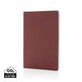 Salton A5 GRS certified recycled paper notebook, cherry red