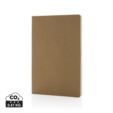 Logo trade promotional item photo of: Salton A5 GRS certified recycled paper notebook