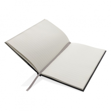 Logo trade promotional merchandise picture of: Words GRS certified RPET & Kraft A5 notebook