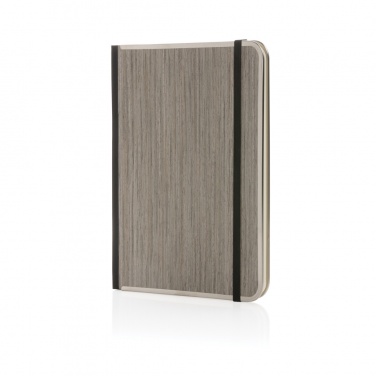 Logotrade corporate gift picture of: Treeline A5 wooden cover deluxe notebook