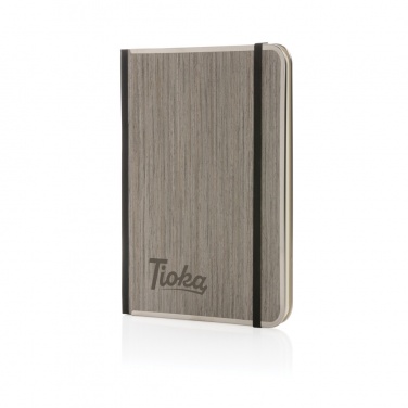 Logotrade promotional item picture of: Treeline A5 wooden cover deluxe notebook