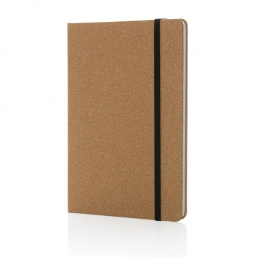 Logo trade promotional giveaways image of: Stoneleaf A5 cork and stonepaper notebook