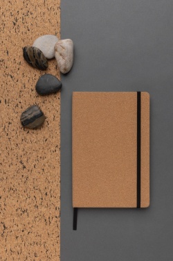 Logo trade promotional gifts picture of: Stoneleaf A5 cork and stonepaper notebook