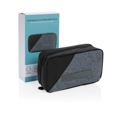 Logo trade promotional item photo of: Portable UV-C steriliser pouch with integrated battery
