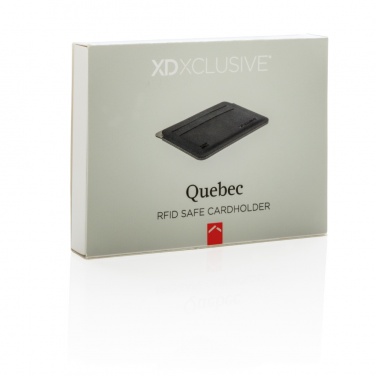 Logo trade promotional products image of: Quebec RFID safe cardholder