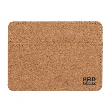 Logo trade promotional gift photo of: Cork secure RFID slim wallet