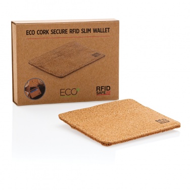 Logotrade business gifts photo of: Cork secure RFID slim wallet